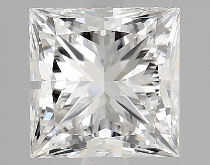 2.0 Carat Princess lab Diamond with  Cut Diamond in 14KT  view 1
