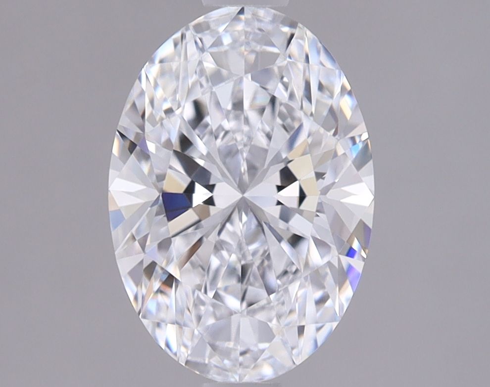 1.41 Carat Oval Lab Diamond with  Cut Diamond in 14KT  view 1
