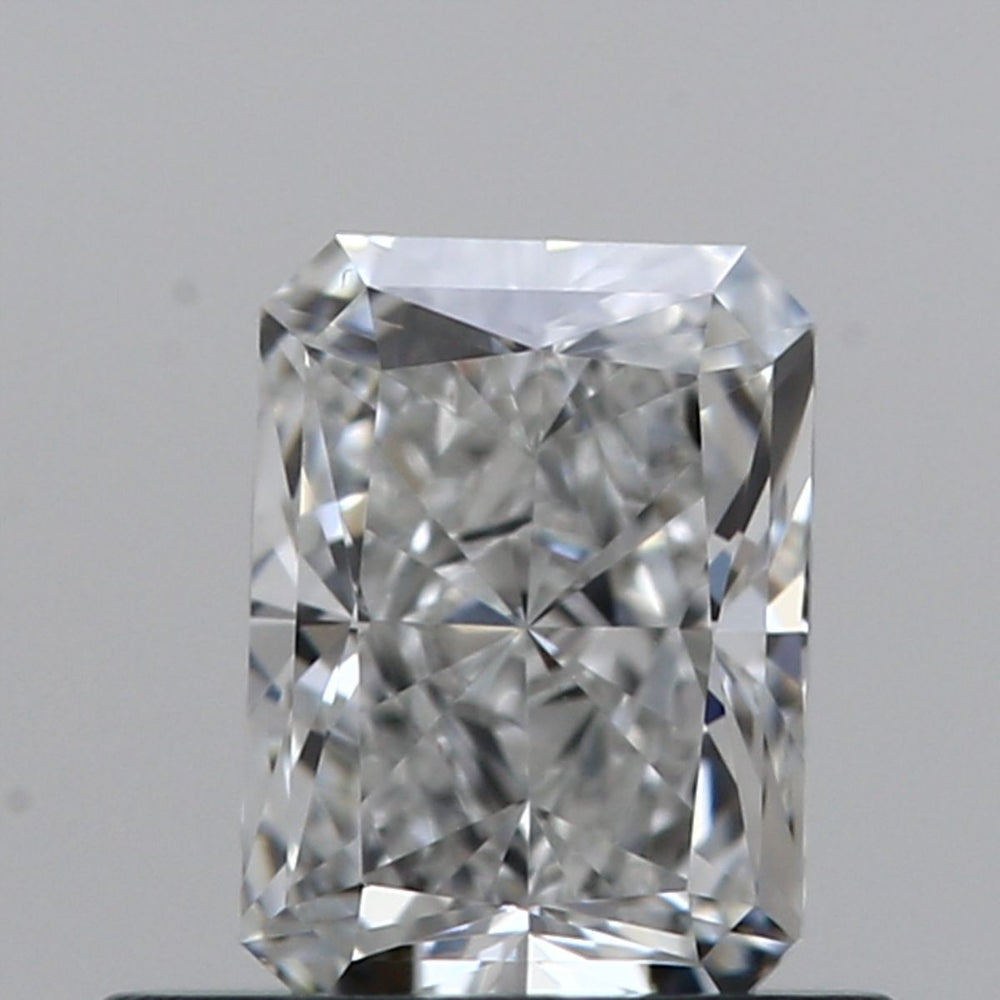 0.48 Carat Radiant Natural Diamond with  Cut Diamond in 14KT  view 1

