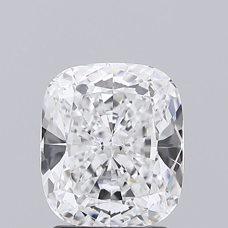 2.07 Carat Cushion Lab Diamond with  Cut Diamond in 14KT  view 1
