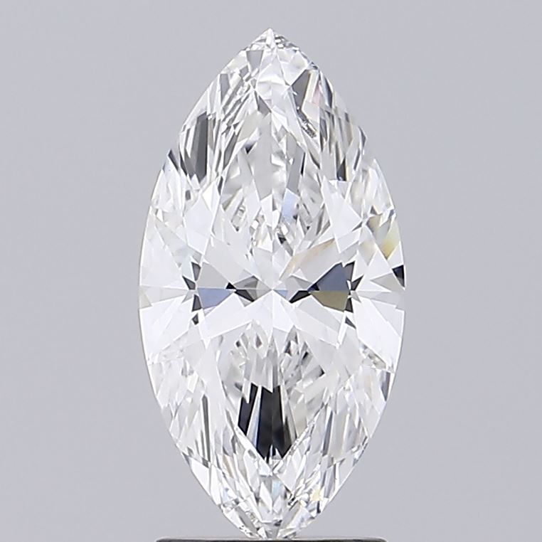 2.01 Carat Marquise Lab Diamond with  Cut Diamond in 14KT  view 1
