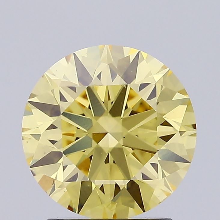 2.0 Carat Round Lab Diamond with  Cut Diamond in 14KT  view 1
