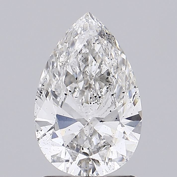 1.6 Carat Pear Lab Diamond with  Cut Diamond in 14KT  view 1
