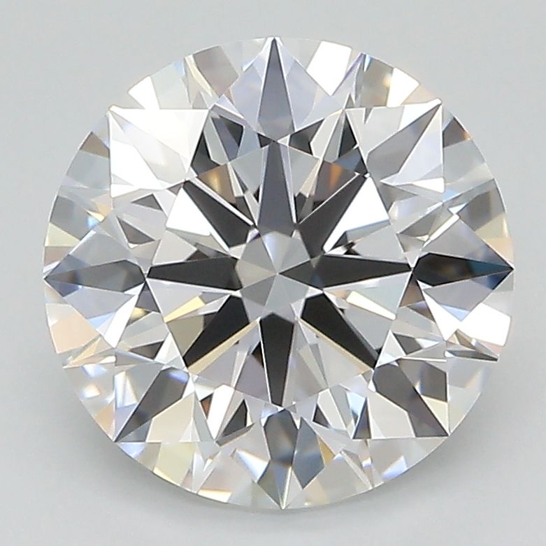 3.26 Carat Round Lab Diamond with  Cut Diamond in 14KT  view 1
