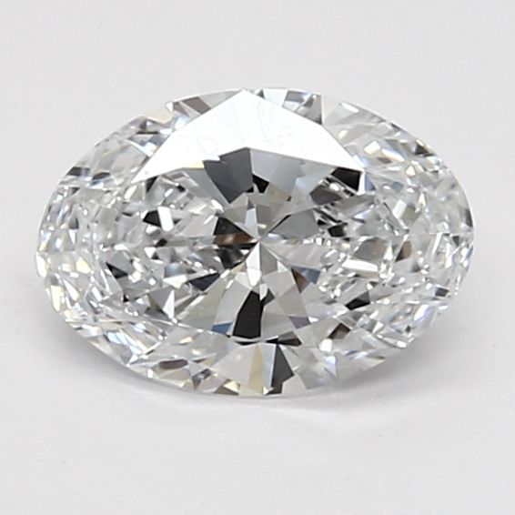 1.0 Carat Oval Lab Diamond with  Cut Diamond in 14KT  view 1
