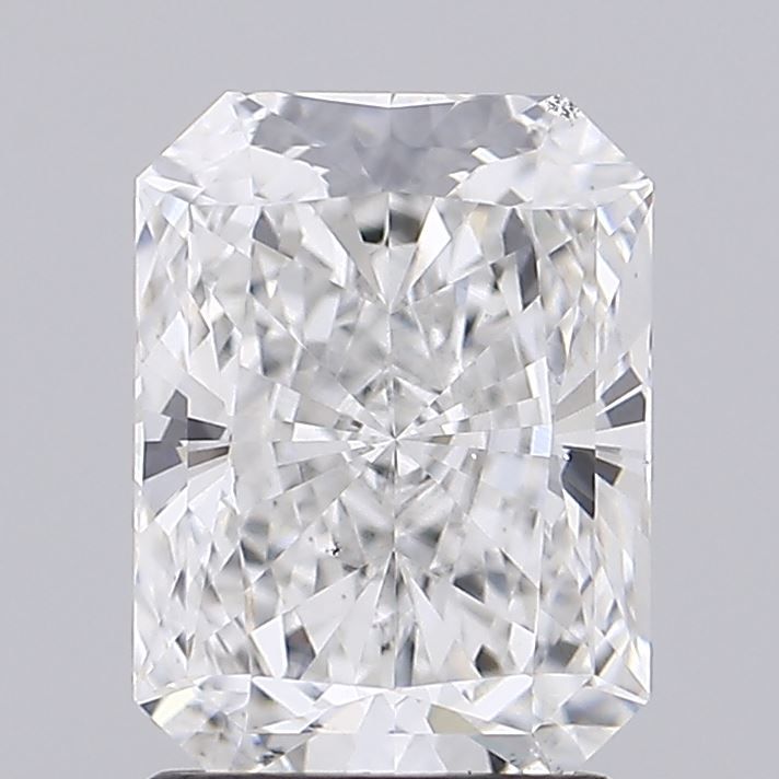 2.0 Carat Radiant Lab Diamond with  Cut Diamond in 14KT  view 1
