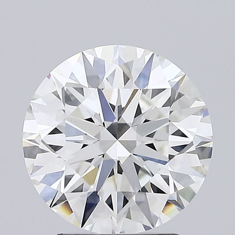 2.73 Carat Round Lab Diamond with  Cut Diamond in 14KT  view 1
