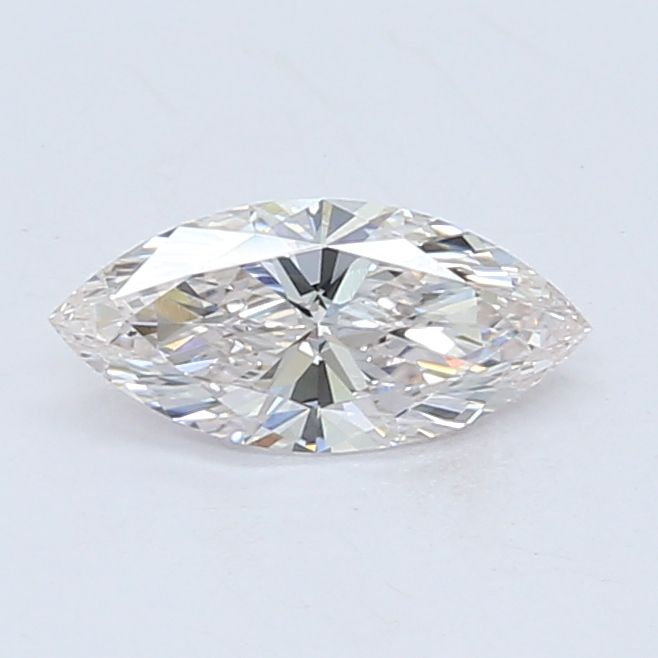 0.55 Carat Marquise lab Diamond with  Cut Diamond in 14KT  view 1

