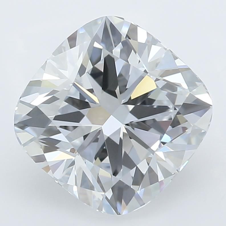 1.74 Carat Cushion Lab Diamond with  Cut Diamond in 14KT  view 1
