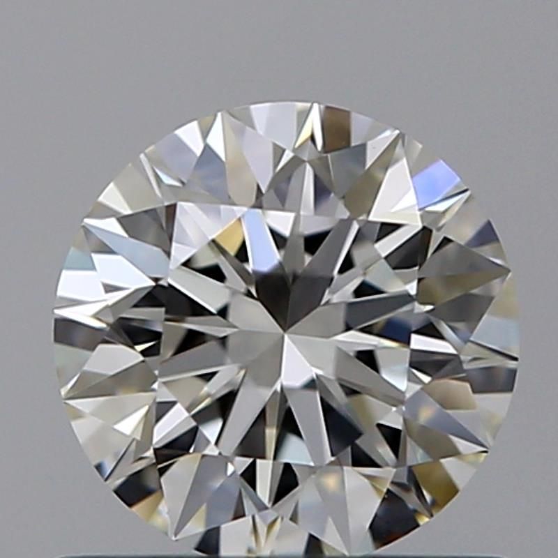 0.66 Carat Round Natural Diamond with  Cut Diamond in 14KT  view 1
