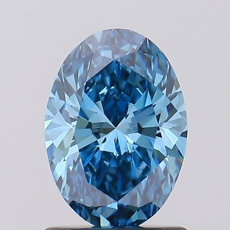 1.05 Carat Oval Lab Diamond with  Cut Diamond in 14KT  view 1
