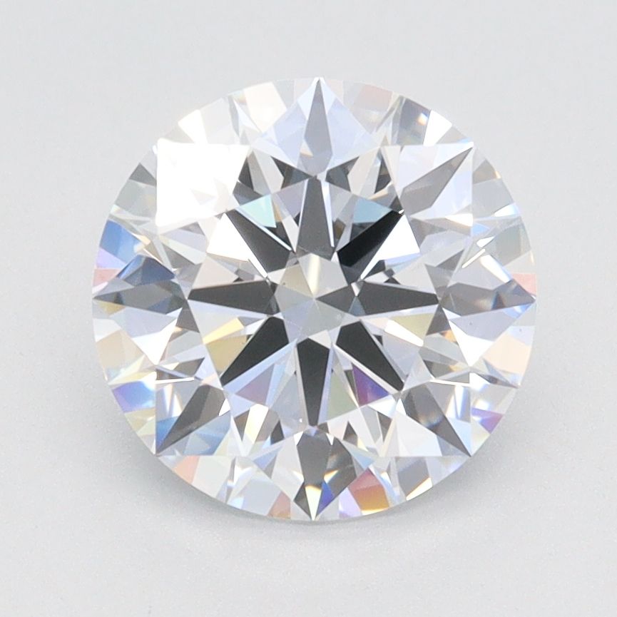 2.26 Carat Round Lab Diamond with  Cut Diamond in 14KT  view 1
