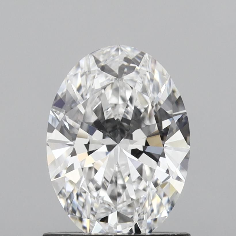 1.02 Carat Oval Lab Diamond with  Cut Diamond in 14KT  view 1
