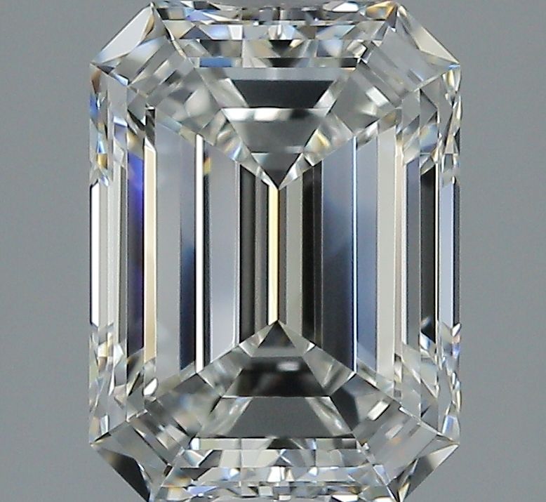 2.01 Carat Emerald Natural Diamond with  Cut Diamond in 14KT  view 1

