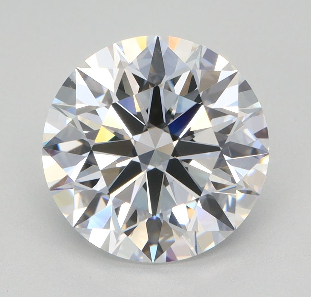 2.3 Carat Round Lab Diamond with  Cut Diamond in 14KT  view 1
