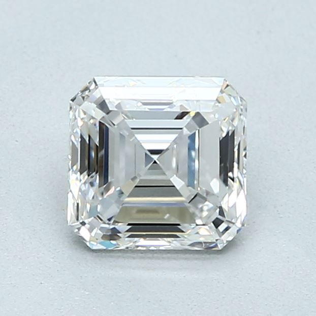 1.1 Carat Asscher Natural Diamond with  Cut Diamond in 14KT  view 1
