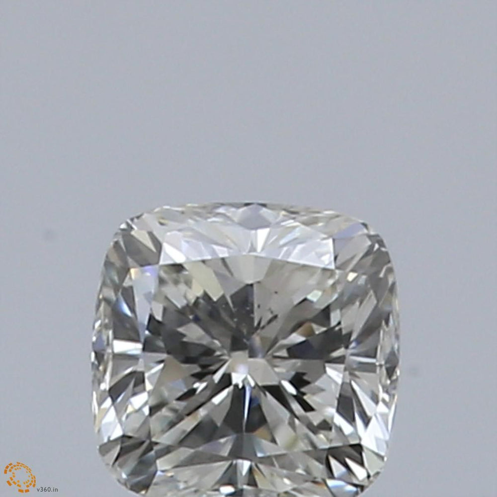0.8 Carat CUSHION Natural Diamond with  Cut Diamond in 14KT  view 1
