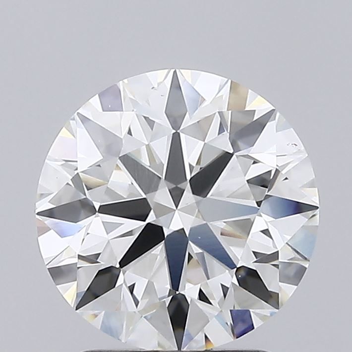 2.16 Carat Round Lab Diamond with  Cut Diamond in 14KT  view 1
