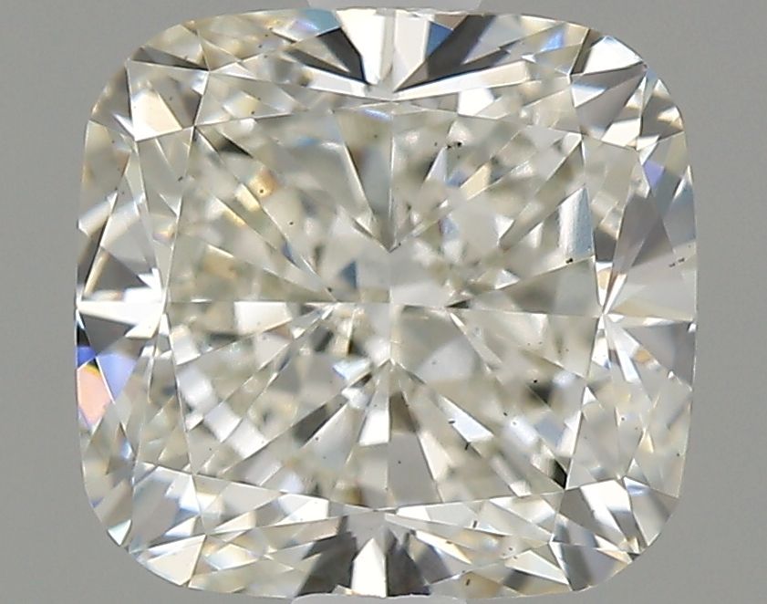 2.0 Carat Cushion Lab Diamond with  Cut Diamond in 14KT  view 1
