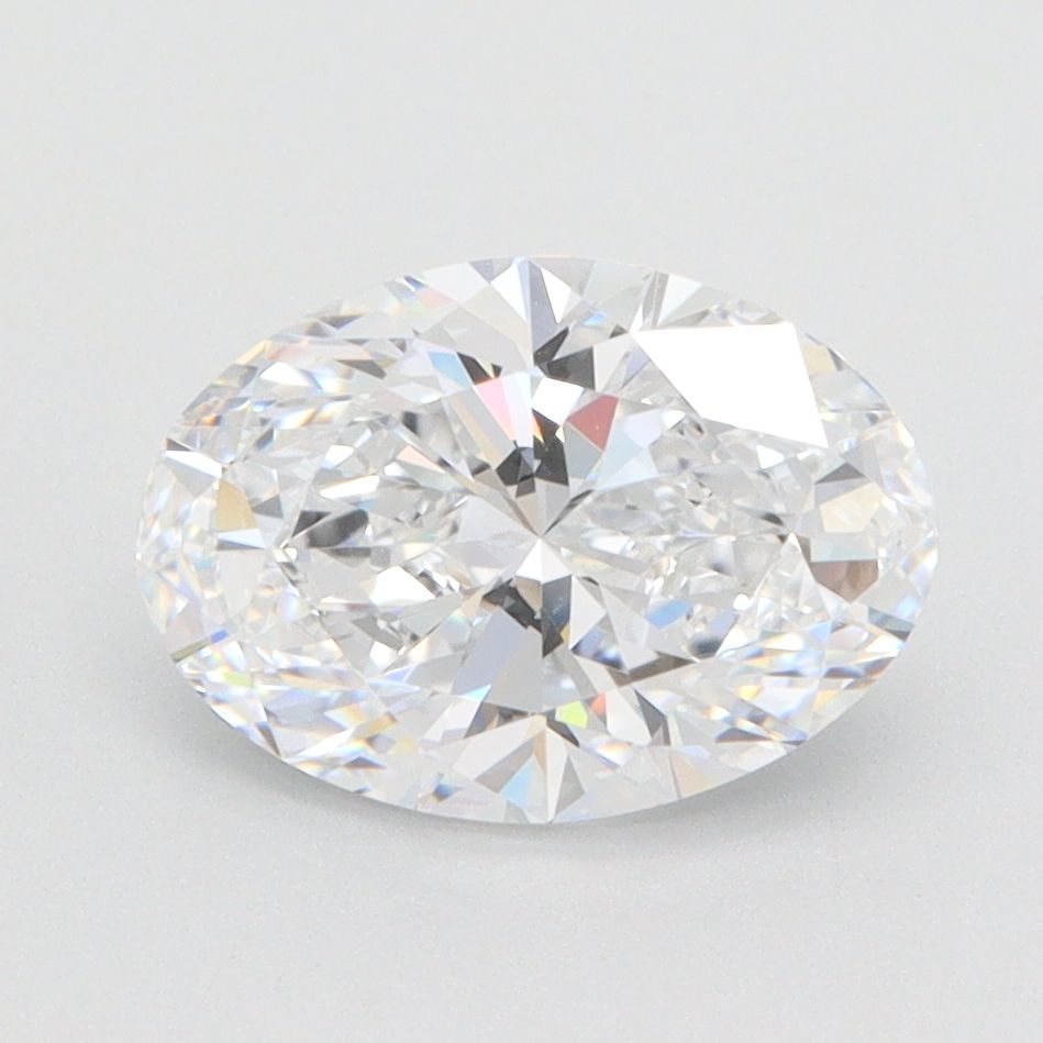 1.71 Carat Oval Lab Diamond with  Cut Diamond in 14KT  view 1
