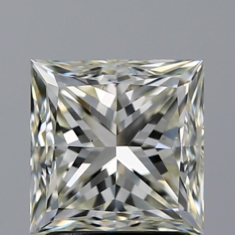2.0 Carat Princess Natural Diamond with  Cut Diamond in 14KT  view 1
