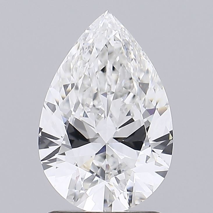 1.53 Carat Pear Lab Diamond with  Cut Diamond in 14KT  view 1
