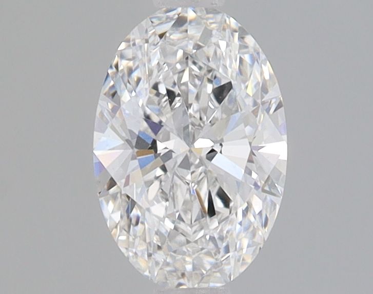 0.79 Carat Oval Lab Diamond with  Cut Diamond in 14KT  view 1
