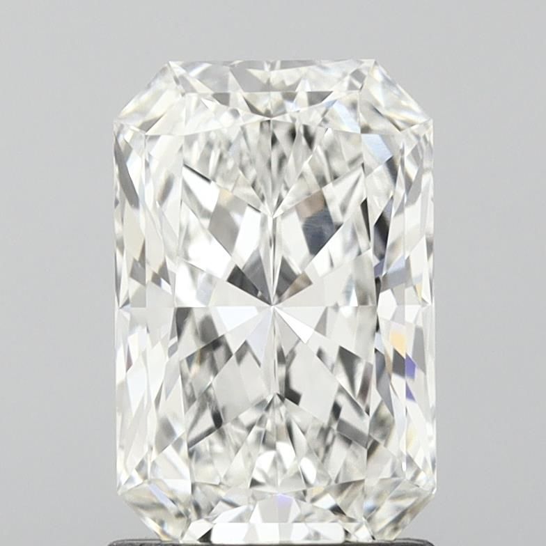 1.52 Carat Radiant Lab Diamond with  Cut Diamond in 14KT  view 1
