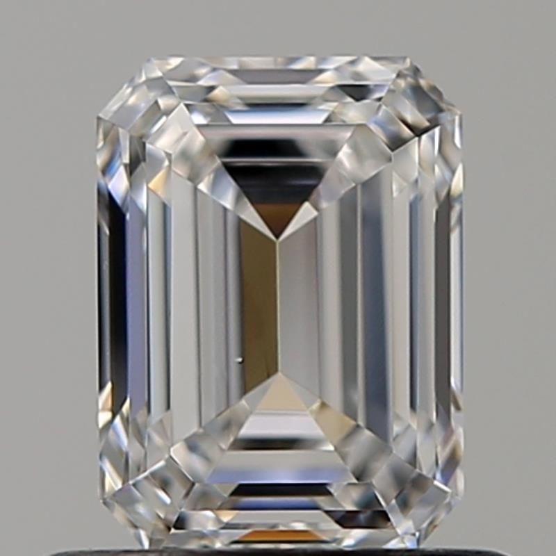 0.7 Carat Emerald Natural Diamond with  Cut Diamond in 14KT  view 1
