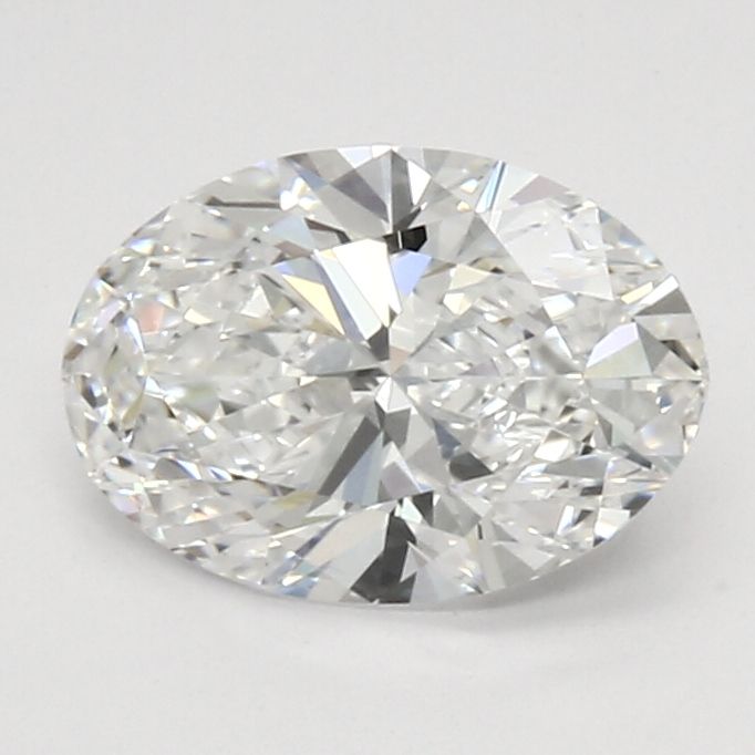1.32 Carat Oval Lab Diamond with  Cut Diamond in 14KT  view 1
