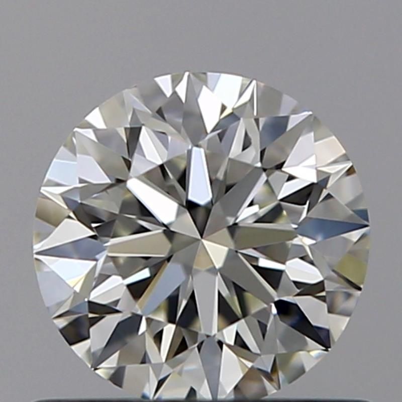 0.6 Carat Round Natural Diamond with  Cut Diamond in 14KT  view 1

