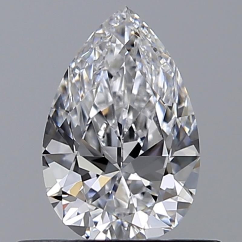 0.52 Carat Pear Natural Diamond with  Cut Diamond in 14KT  view 1
