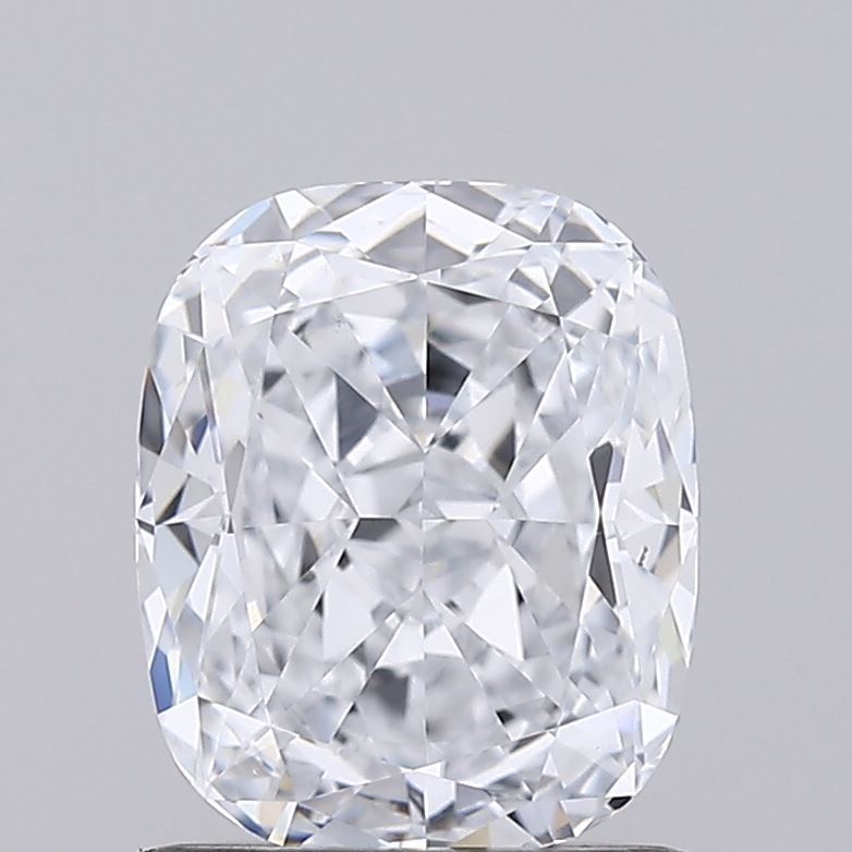 1.02 Carat Cushion Lab Diamond with  Cut Diamond in 14KT  view 1
