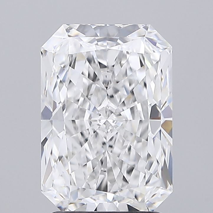 2.11 Carat Radiant Lab Diamond with  Cut Diamond in 14KT  view 1
