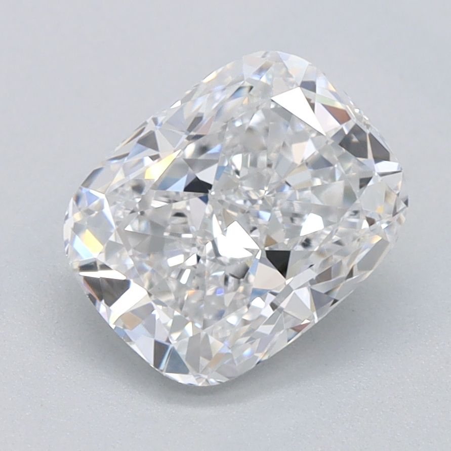 1.0 Carat Cushion Lab Diamond with  Cut Diamond in 14KT  view 1
