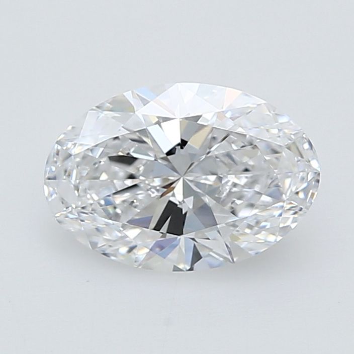 1.08 Carat Oval Lab Diamond with  Cut Diamond in 14KT  view 1
