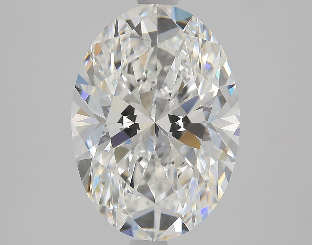 3.01 Carat Oval Natural Diamond with  Cut Diamond in 14KT  view 1
