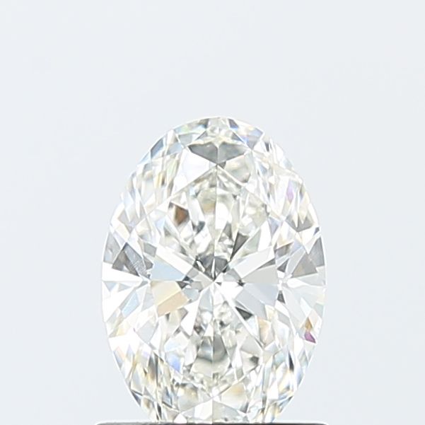 1.06 Carat Oval Lab Diamond with  Cut Diamond in 14KT  view 1
