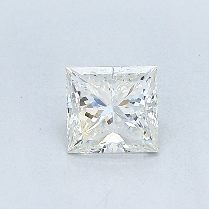 0.53 Carat Princess Natural Diamond with  Cut Diamond in 14KT  view 1
