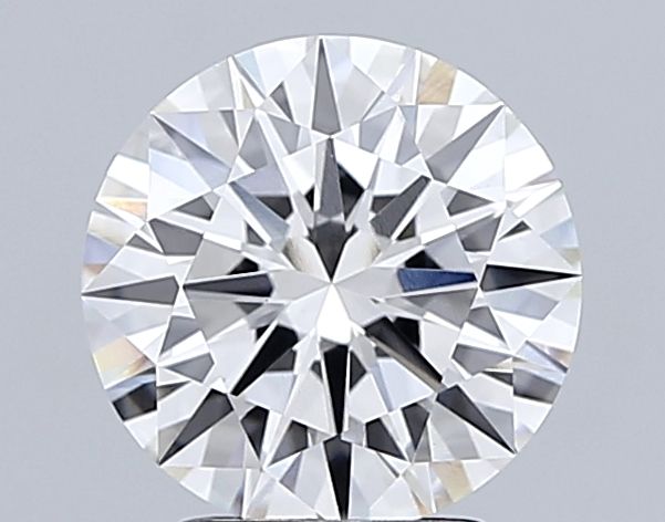 4.23 Carat Round Lab Diamond with  Cut Diamond in 14KT  view 1
