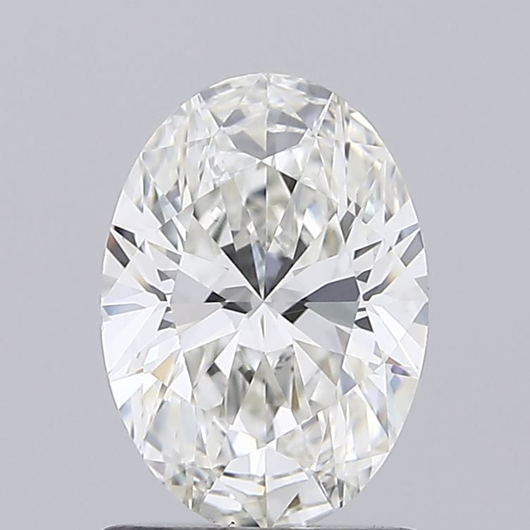 1.09 Carat Oval Lab Diamond with  Cut Diamond in 14KT  view 1
