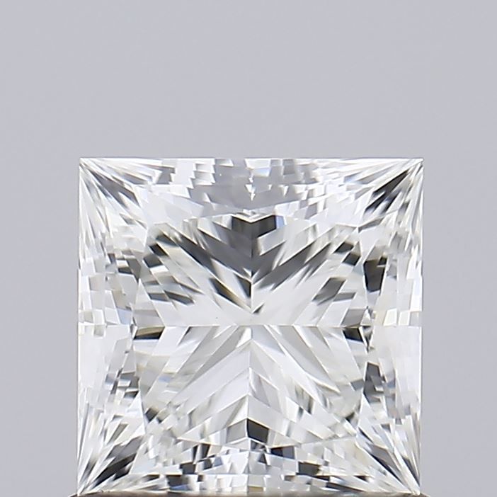 1.0 Carat Princess Lab Diamond with  Cut Diamond in 14KT  view 1
