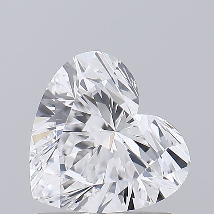 1.0 Carat Heart Lab Diamond with  Cut Diamond in 14KT  view 1
