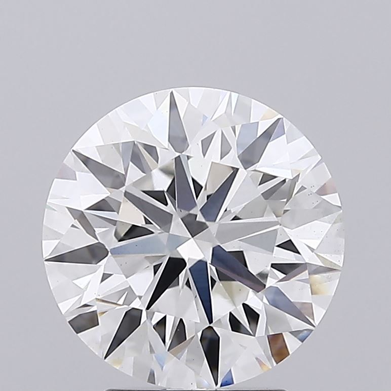 3.1 Carat Round Lab Diamond with  Cut Diamond in 14KT  view 1
