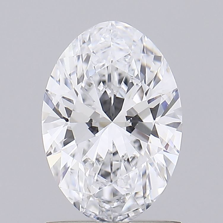 1.18 Carat Oval Lab Diamond with  Cut Diamond in 14KT  view 1
