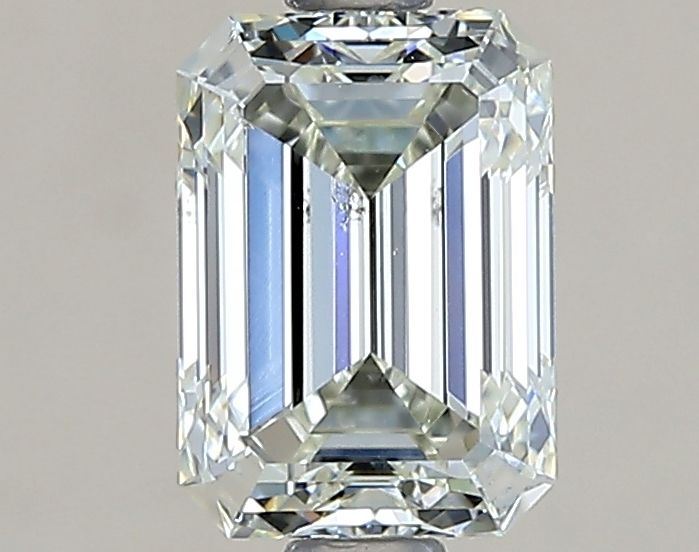 1.1 Carat Emerald Natural Diamond with  Cut Diamond in 14KT  view 1
