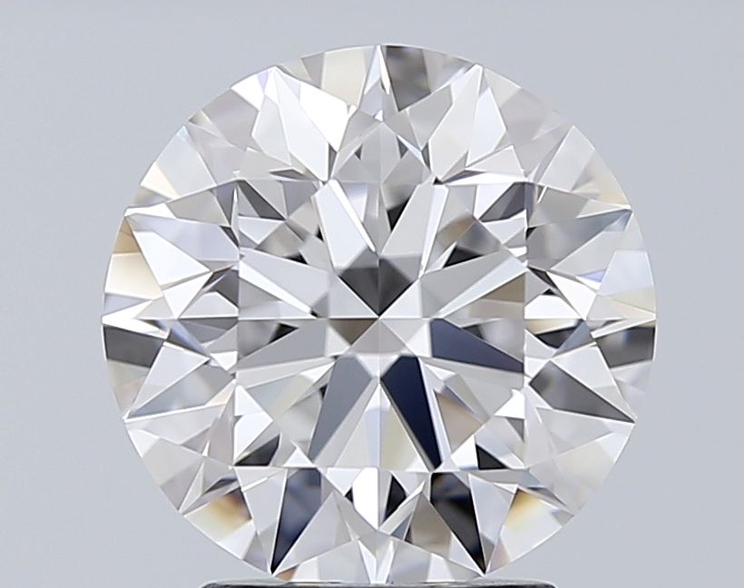 2.37 Carat Round Lab Diamond with  Cut Diamond in 14KT  view 1
