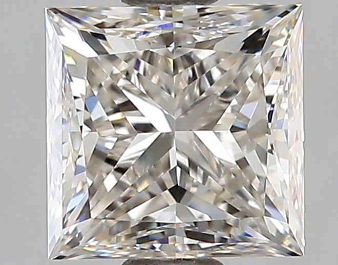 0.96 Carat Princess Natural Diamond with  Cut Diamond in 14KT  view 1
