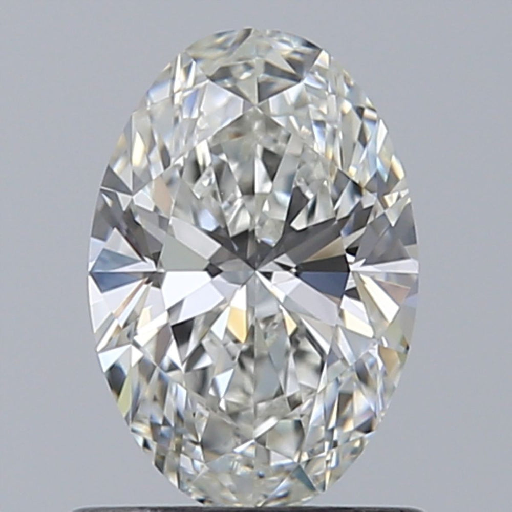 0.76 Carat Oval natural Diamond with  Cut Diamond in 14KT  view 1
