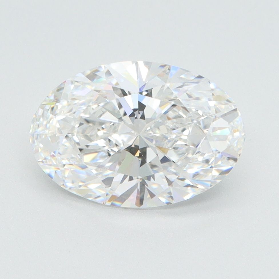 2.0 Carat Oval Lab Diamond with  Cut Diamond in 14KT  view 1
